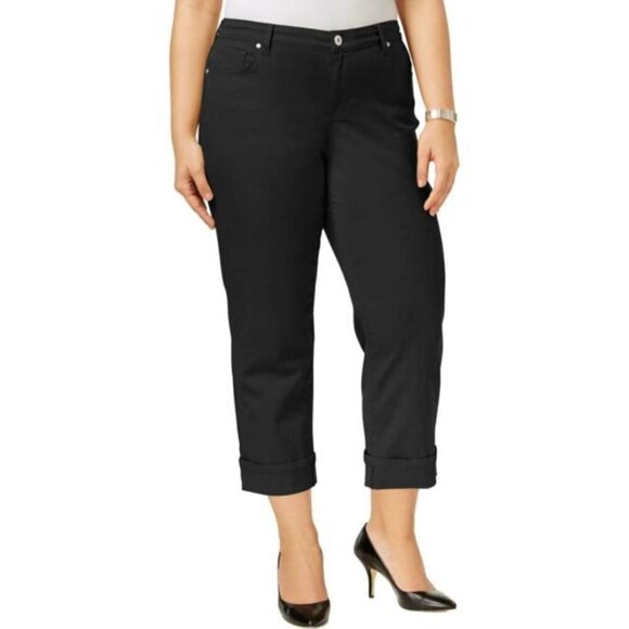 STYLE & Co Blaz Cuffed Capri Pants Size 22w Nwt - Picture 1 of 12